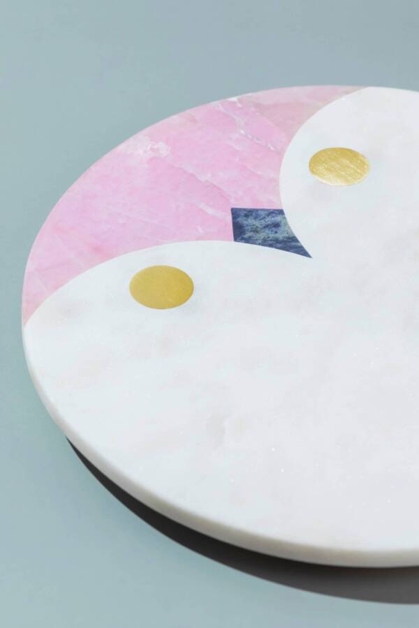 Snowy Owl Marble Cheese Board, 8" - Image 3