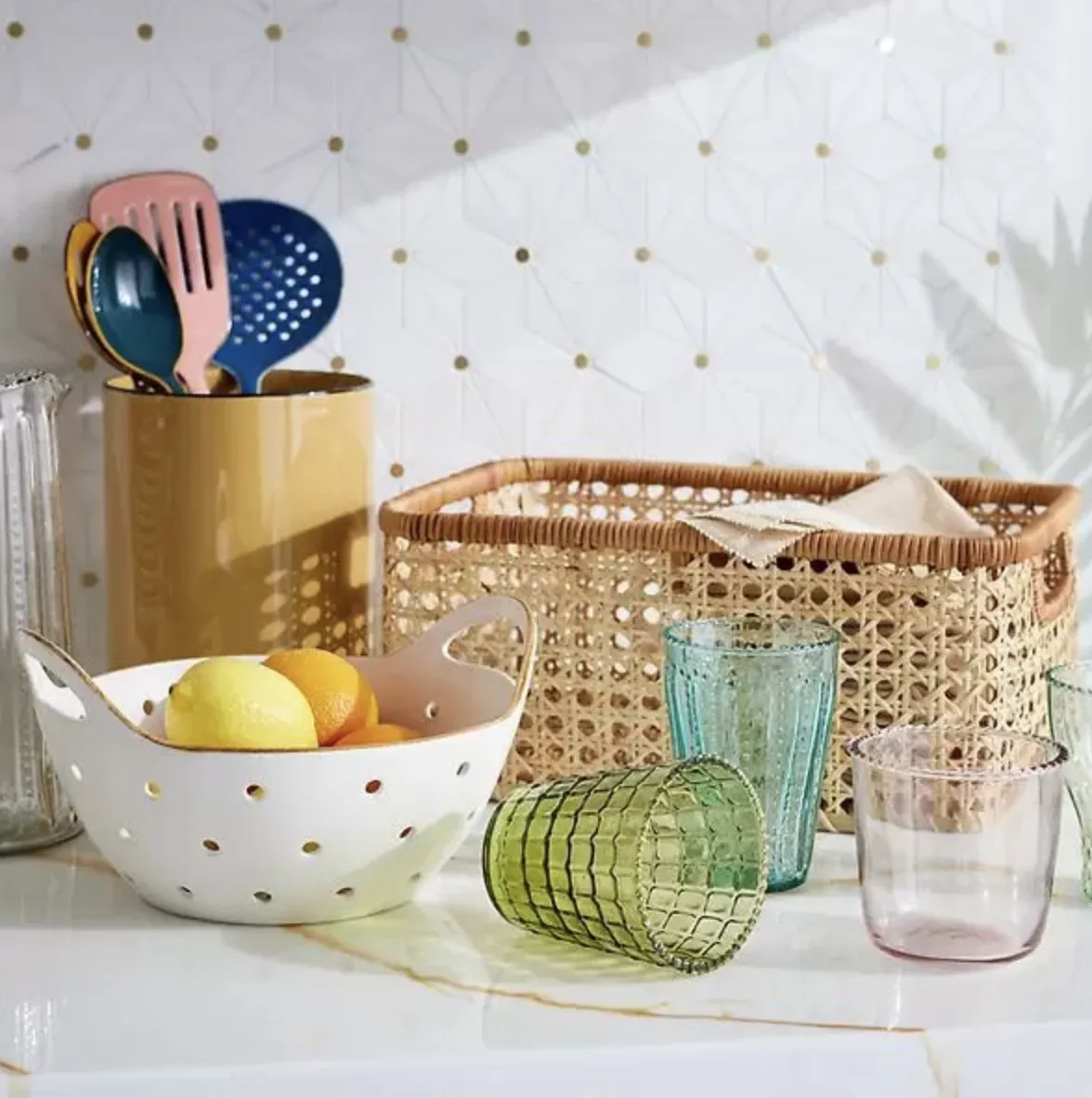 Yara Stoneware Colander Large - Image 3