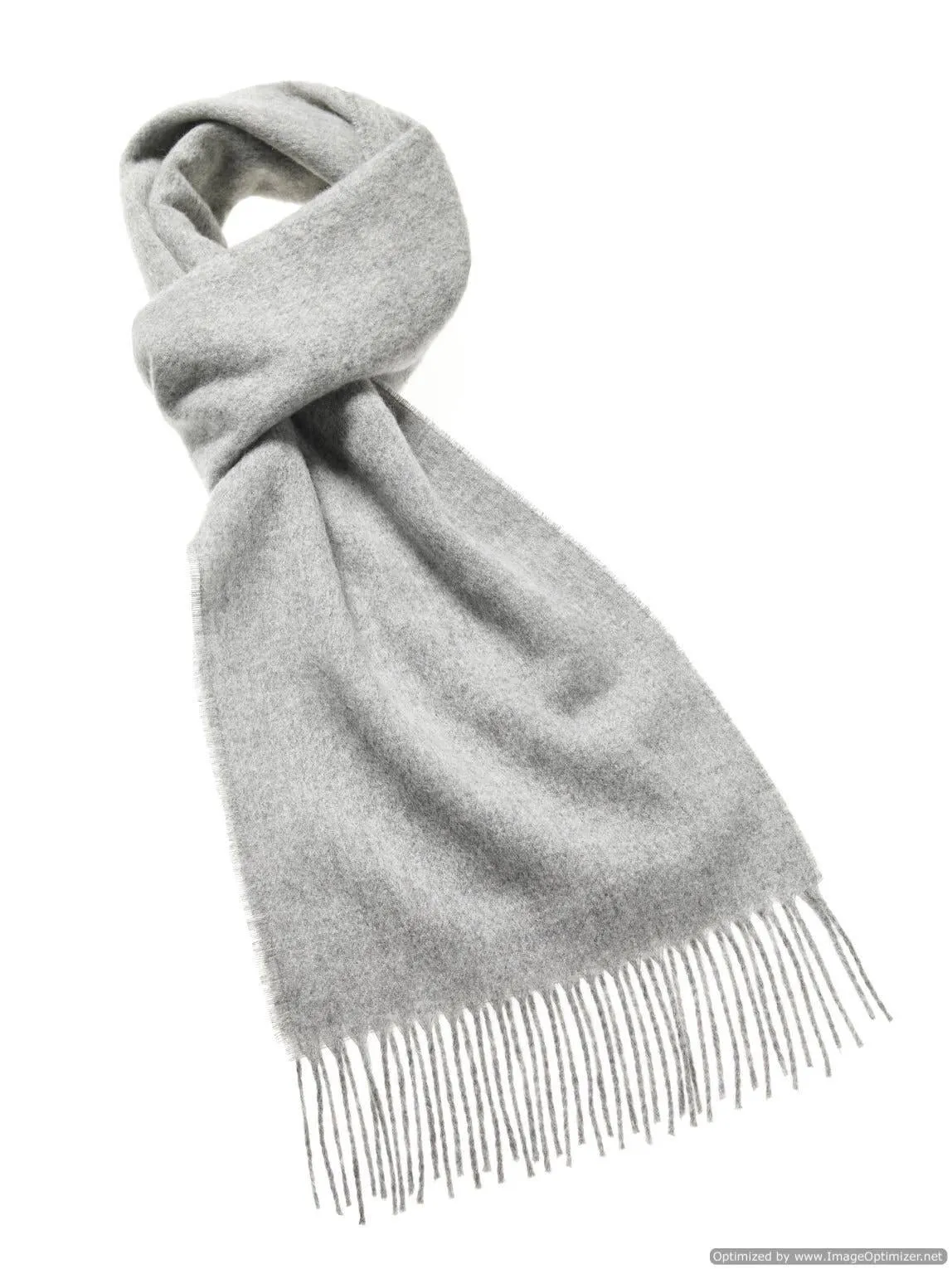 Luxury Plain Silver Scarf