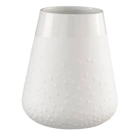 Poetry Vase With Embossed Design: Vase Dots - 7.9"