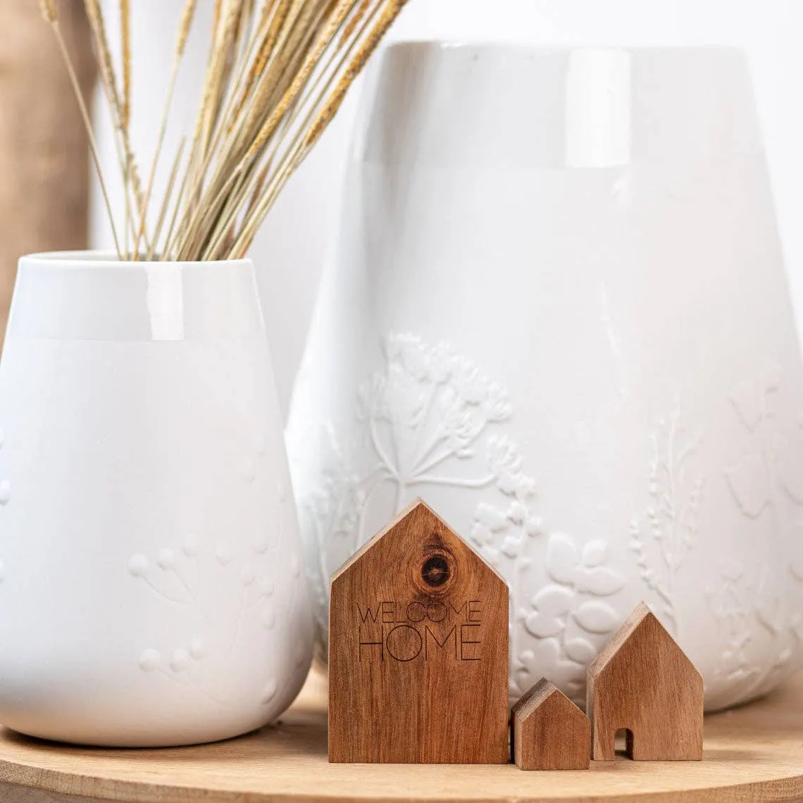 Poetry Vase With Embossed Design: Vase Dots - 7.9" - Image 12