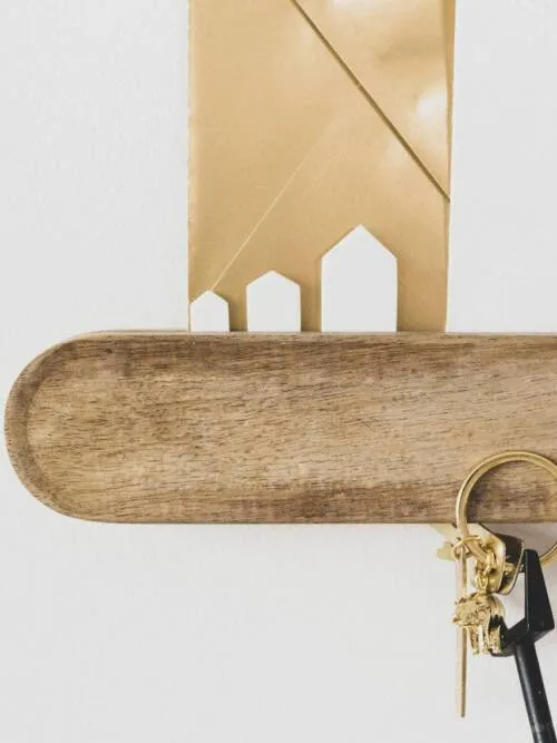 Magnetic Key Holder - Acacia Wood