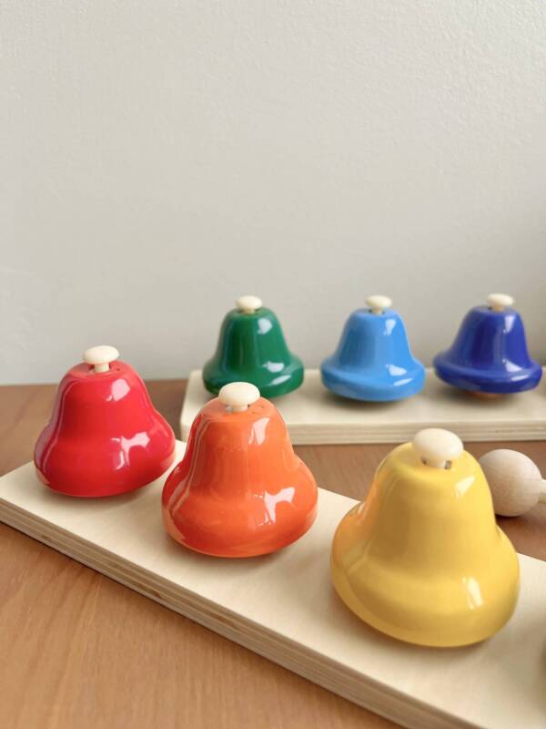 Wooden Desk Bells Set | 8 Notes Diatonic Hand Bells - Image 5