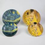 Ceramic grater plate for cheese and vegetables. KLIMT art: Little, Without packaging - Image 10