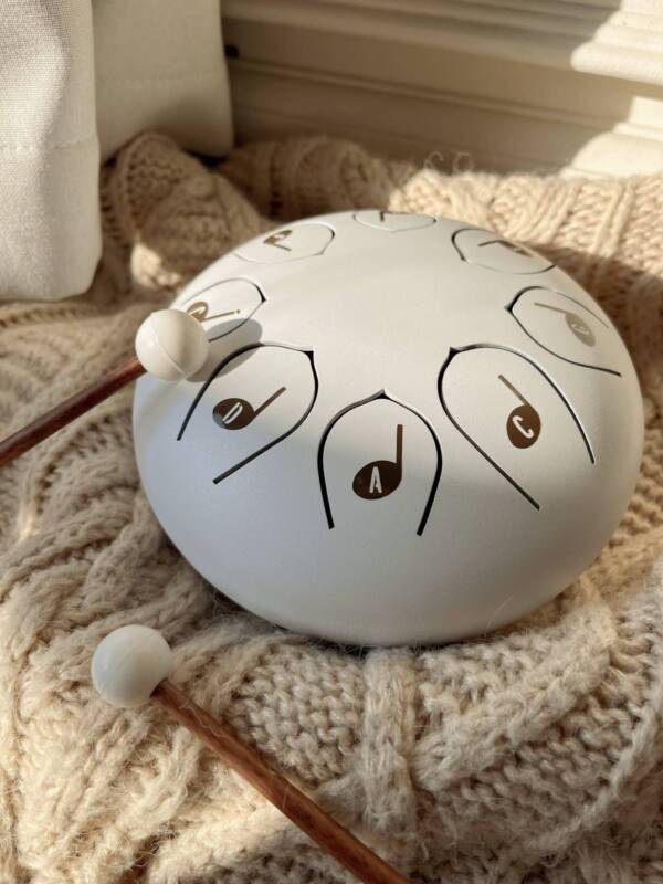 Steel Tongue Drum Kids Drum Toy Instrument: White - Image 6
