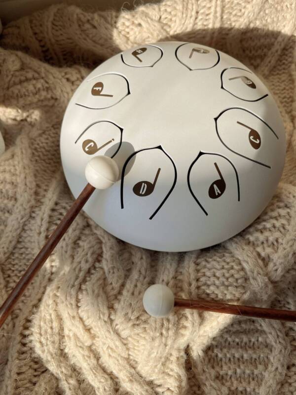 Steel Tongue Drum Kids Drum Toy Instrument: White - Image 7