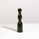 Wave Candleholder Tall - Dark Green - Image 4
