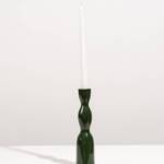 Wave Candleholder Tall - Dark Green - Image 5