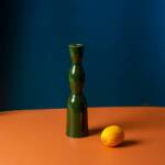 Wave Candleholder Tall - Dark Green - Image 8