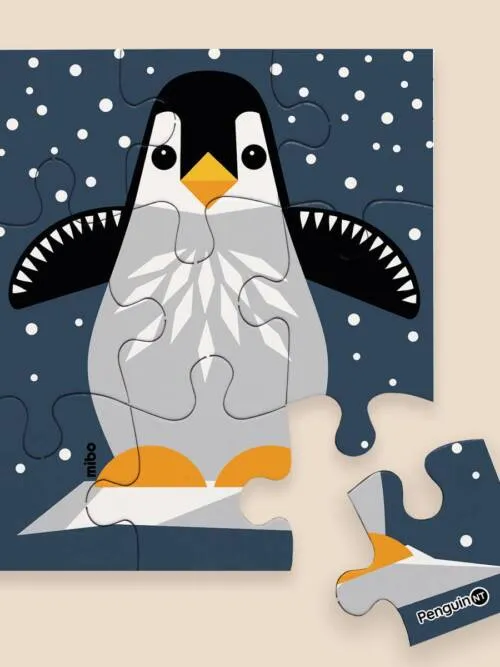 9-piece puzzle for children, Penguin, Made in France
