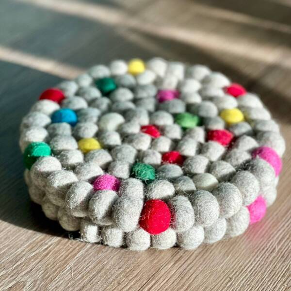 Artisan Wool Felt Trivet - Image 3