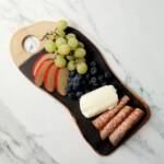 Ceramic Cheese Board | Handmade Pottery Charcuterie: Black - Image 3