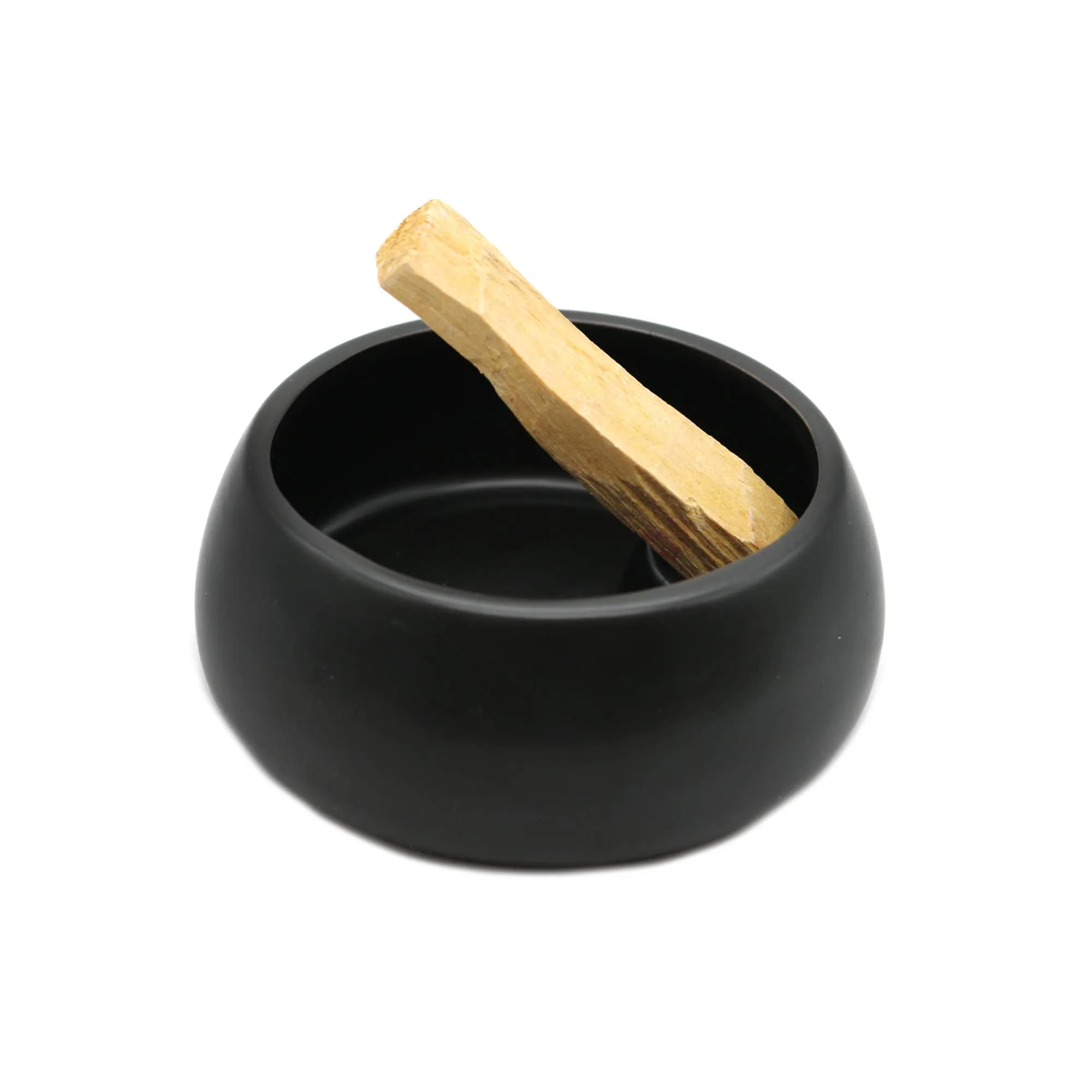 Ceramic Palo Santo Burner Bowl - Black - Image 4