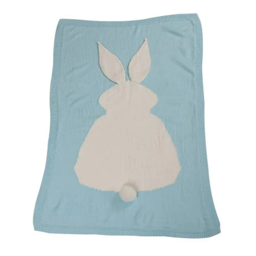 Annie & Charles® bunny baby blanket: Pink - Image 10