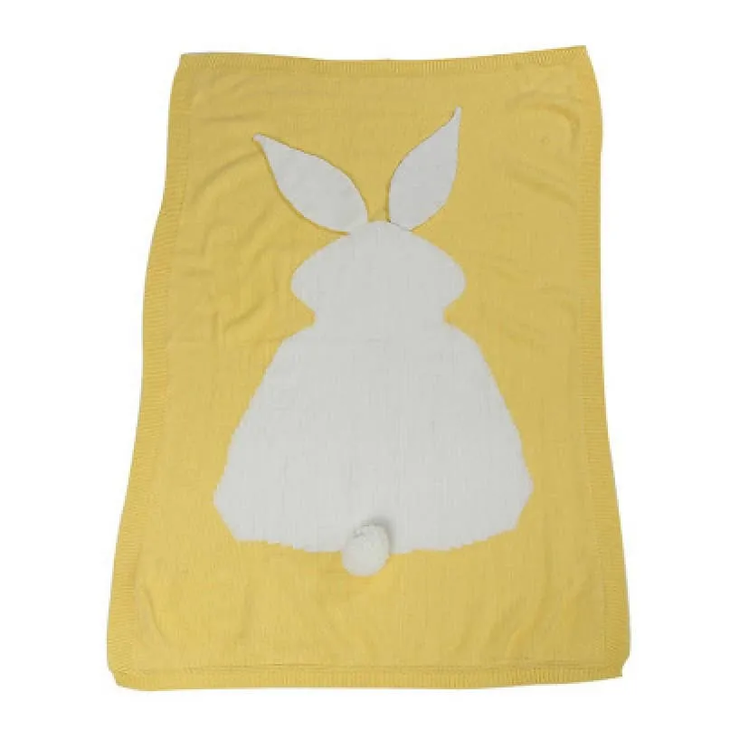 Annie & Charles® bunny baby blanket: Pink - Image 9