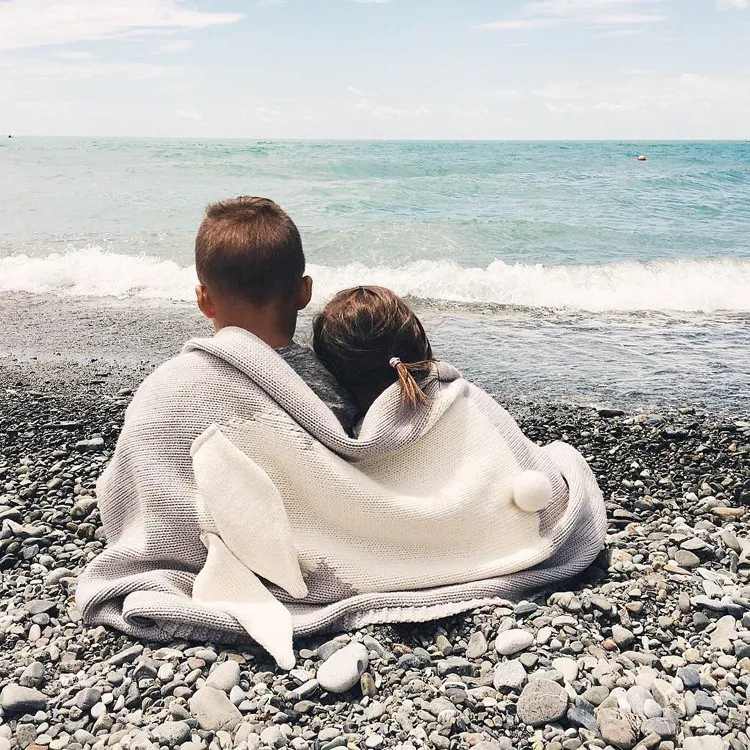 Annie & Charles® bunny baby blanket: Pink - Image 5