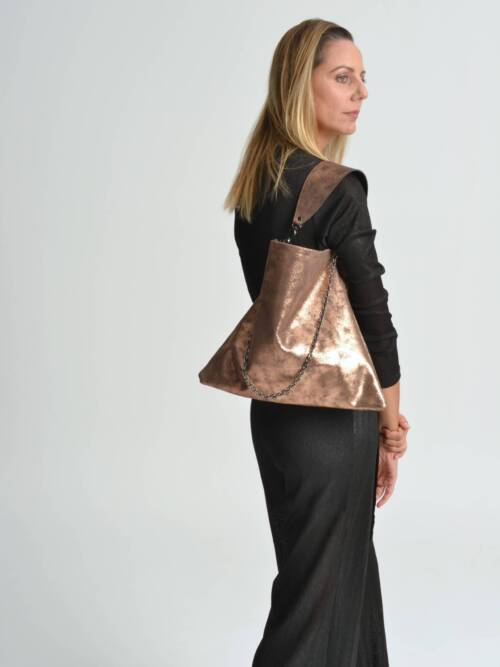 Erato sparkling bag in copper