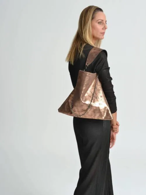 Erato sparkling bag in copper