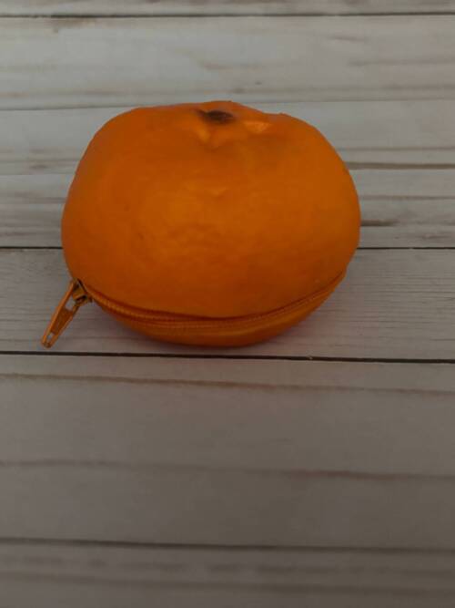 Gag Gift Coin Purse Mandarina Tangerine