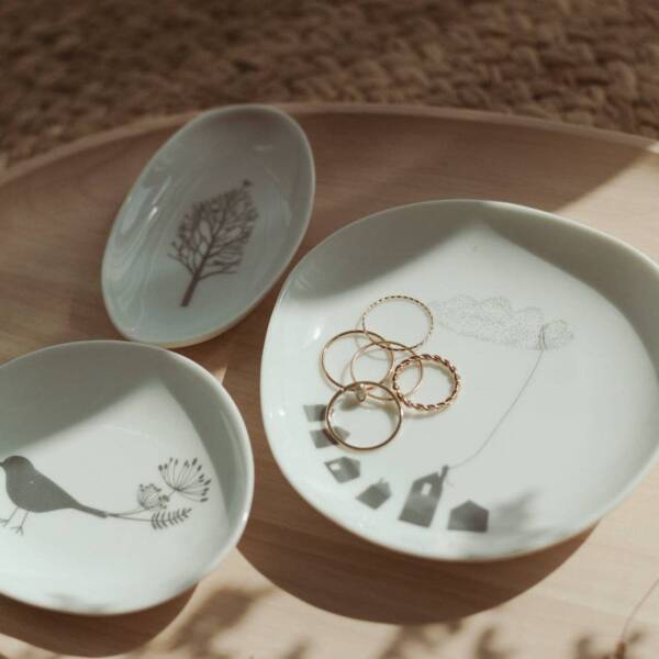 Wonderland Mini Bowl Set: Dandelions and Birds - Image 6
