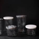 Glass Canister w/ Black Marble: Extra Small - Image 2