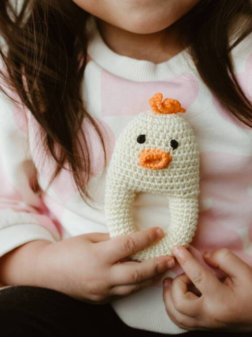 Crochet Duck Baby Toy