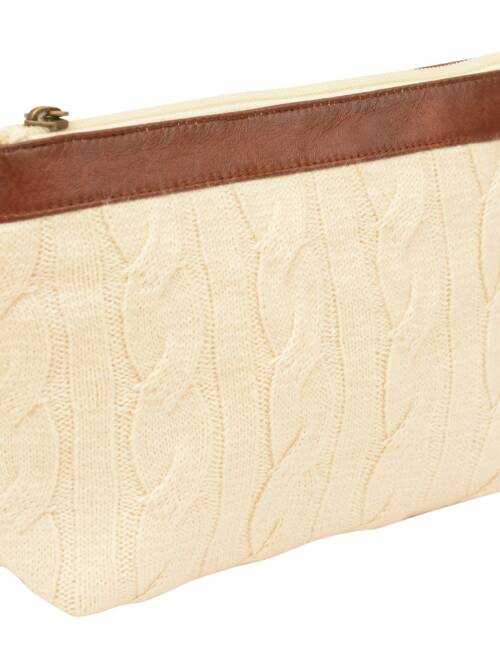 Cable Knit Pouch