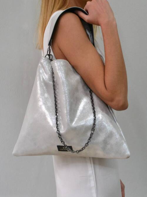 Erato sparkling bag in silver