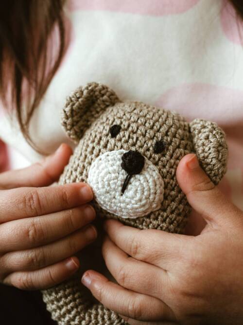 Crochet Bear Baby Toy
