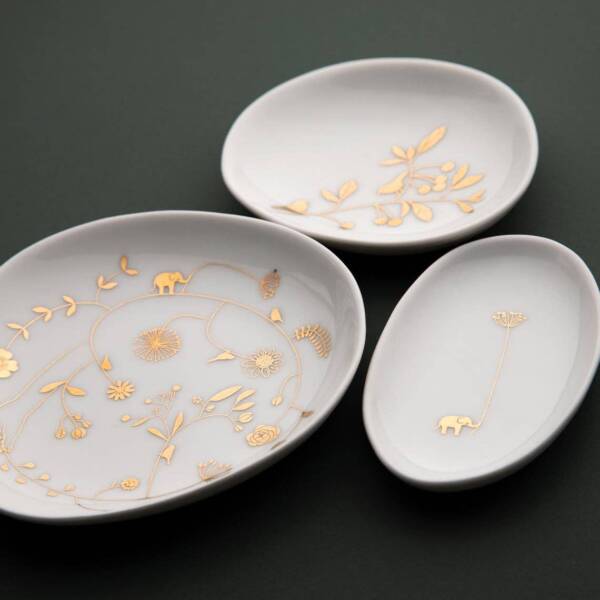 Wonderland Mini Bowl Set: Dandelions and Birds - Image 3