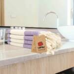 Diamond Tea Towel: Purple - Image 2