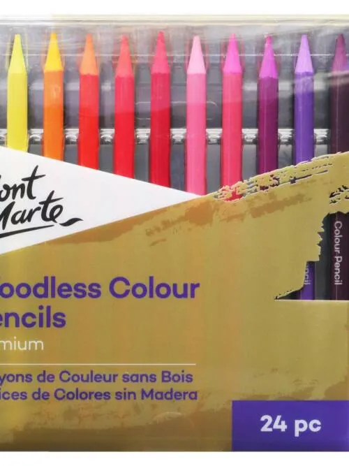 Woodless Color Pencils Premium 24pc