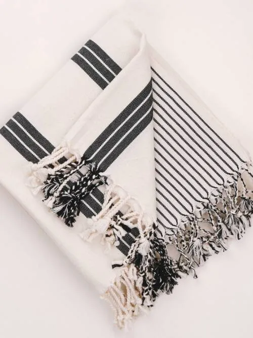 Soft Bliss Turkish Towel & Towel Set: Bold Stripes, Bath Towel