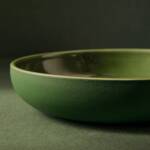 Stoneware Pasta Plate | Youlha 7.9": Matte Black/Shiny White - Image 13