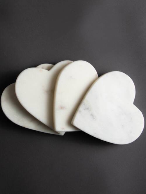 Set of 4 Heart Shaped Coasters
