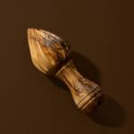 Natural Olive Wood Lemon Press - Image 2