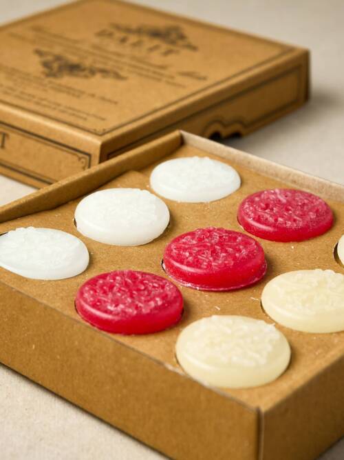 Handmade scented candle wax melts, rose, lavender & jasmine