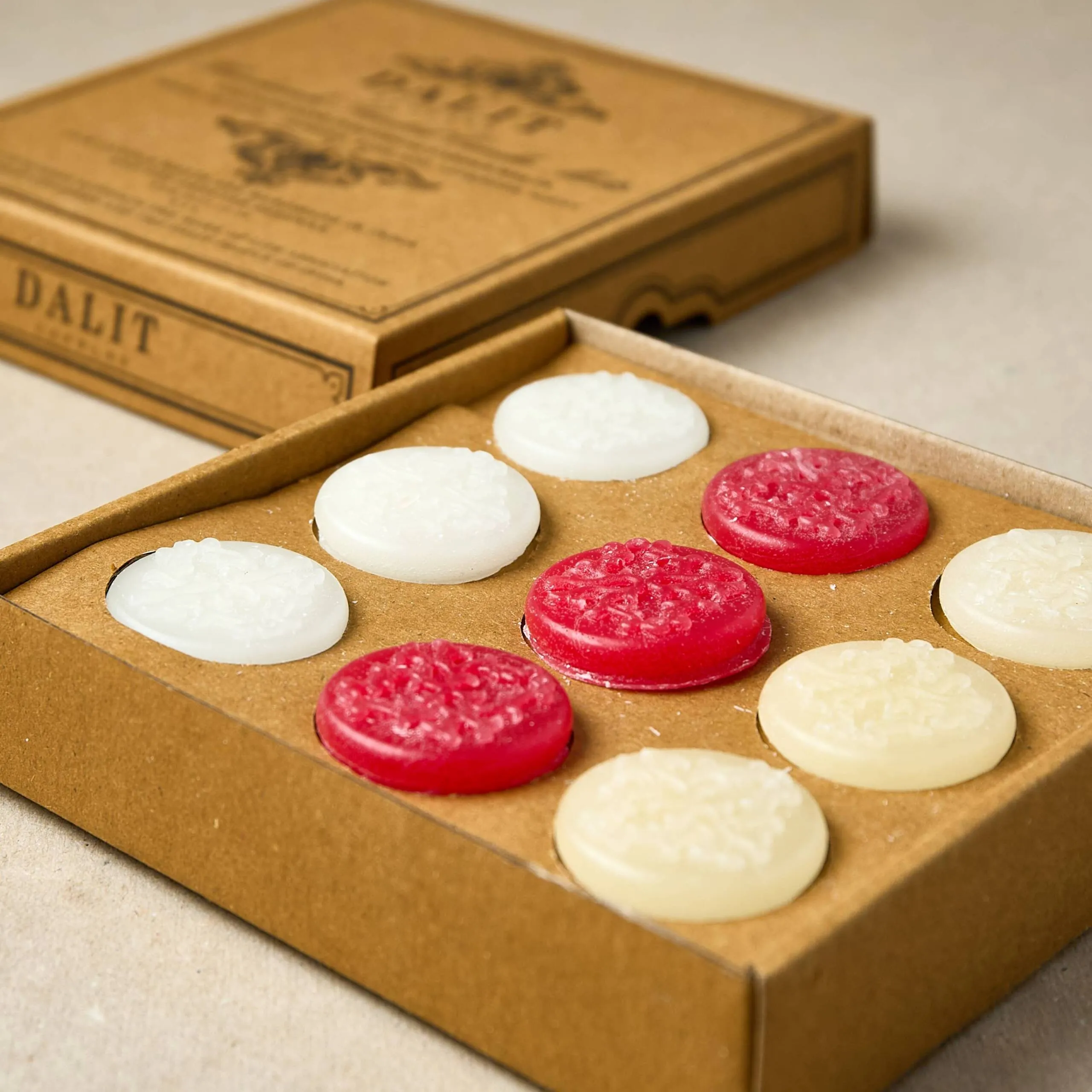 Handmade scented candle wax melts, rose, lavender & jasmine