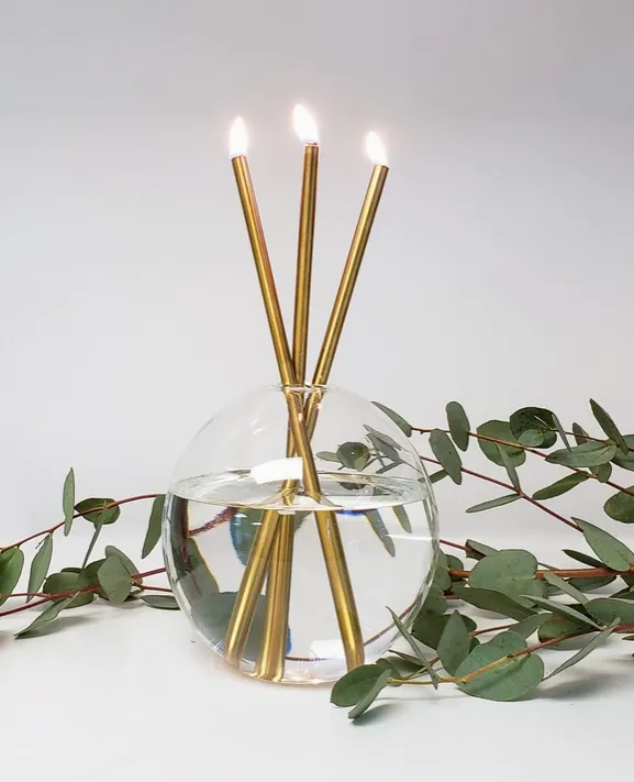 Neva Vase Clear Candle Holder