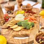 Olive Wood Charcuterie Board - Includes Juice Well: 20"-22" Wide - Image 2