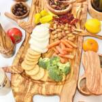 Olive Wood Charcuterie Board - Includes Juice Well: 20"-22" Wide