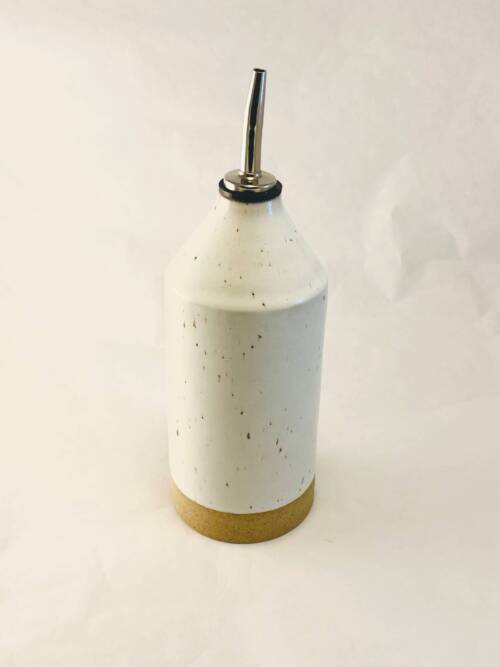 Olive oil bottle: White