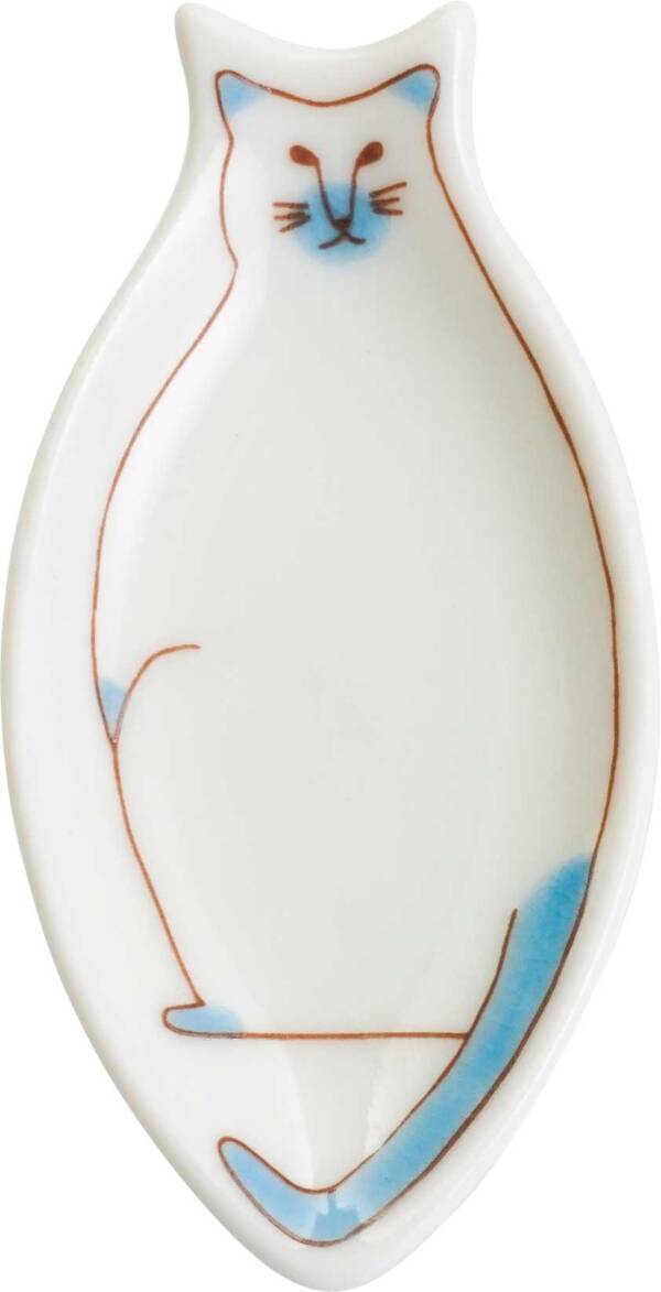 HAREKUTANI Small Cat Plate: Green - Image 8