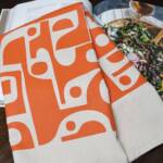Mid Century Shapes - Screen-Printed Cotton Natural Tea Towel - Image 4