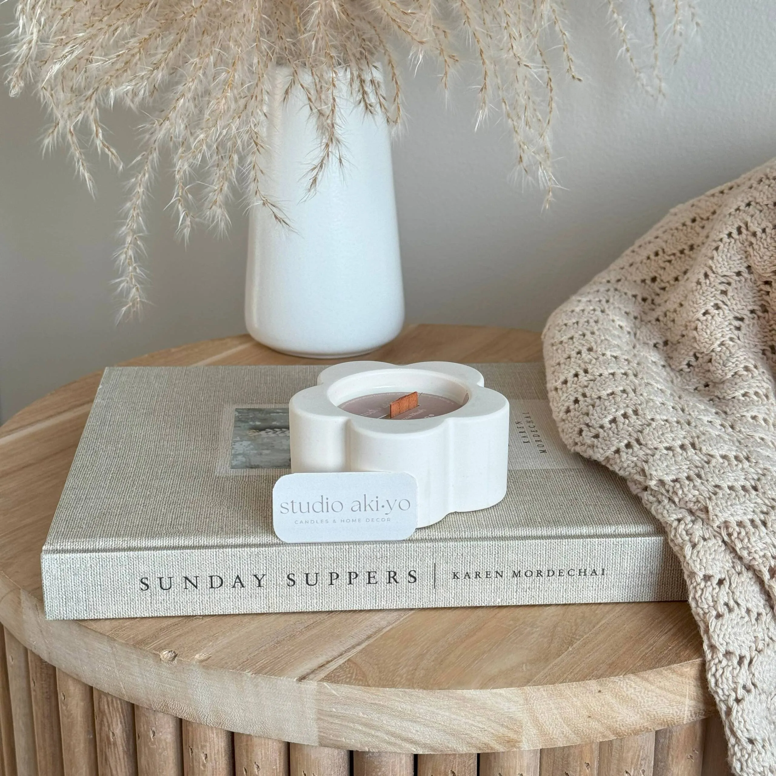 Yuzu Blush Scented Wood Wick Soy Candle | Summer | Spring - Image 7