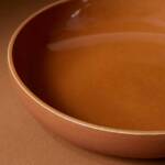 Stoneware Pasta Plate | Youlha 7.9": Matte Black/Shiny White - Image 16