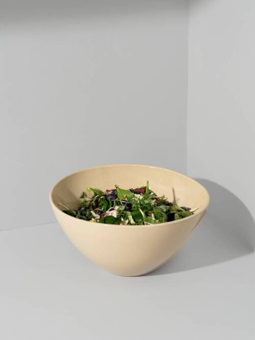 Speckled Cream Organic Serving Bowl | Gharyan