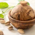 Olive Wood Covered Bowl: 4.7"