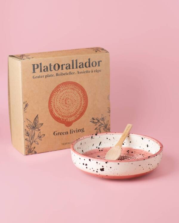 LARGE Ceramic Plate Grater+FREE SPOON/Provençal: WITH PACKAGING