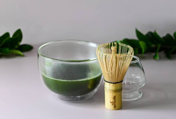 Glass Matcha Set (Double Sided Matcha Bowl, Whisk, Holder): Glass, 16 oz, Matcha Tea Set - Image 2